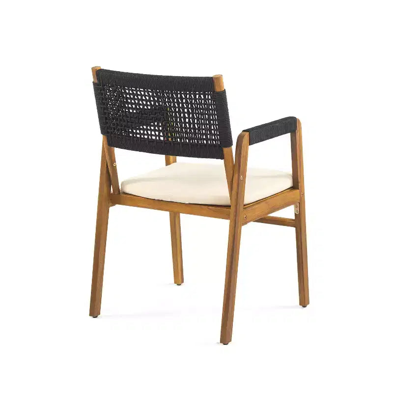 Christopher Knight Home Adeline 7 Pieces Rustic Patio Acacia Upholstered Dining Set