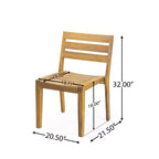 Christopher Knight Home Wren Outdoor 7-Piece Acacia Wood Dining Set, Teak