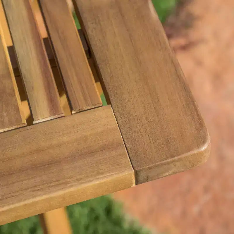 GDFStudio Rabion Outdoor 5 pcs Acacia Wood Foldable Dining Set