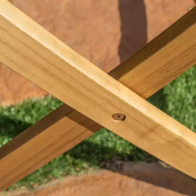 GDFStudio Rabion Outdoor 5 pcs Acacia Wood Foldable Dining Set