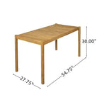 Christopher Knight Home Anson 5 Pieces Outdoor Rustic Acacia Wood Dining Set