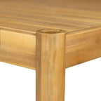 Christopher Knight Home Anson 5 Pieces Outdoor Rustic Acacia Wood Dining Set