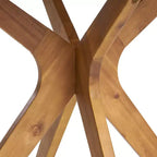 Christopher Knight Home Valmont Outdoor Acacia Wood 5 Piece Dining Set with Cushion, Teak/Cream