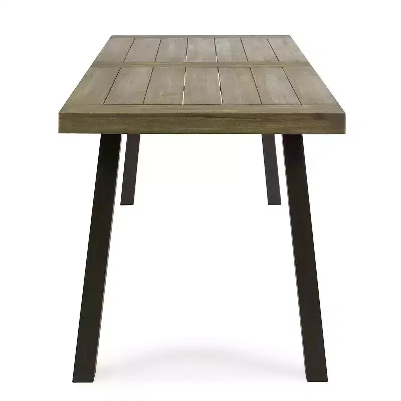 Christopher Knight Home Safire Outdoor Acacia Wood 7 Piece Dining Set with Cushion