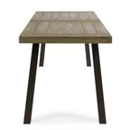 Christopher Knight Home Safire Outdoor Acacia Wood 7 Piece Dining Set with Cushion