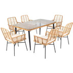 Beson 7 Piece Dining Set - Indoor/Outdoor - PAT9010 - Safavieh