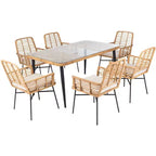 Beson 7 Piece Dining Set - Indoor/Outdoor - PAT9010 - Safavieh