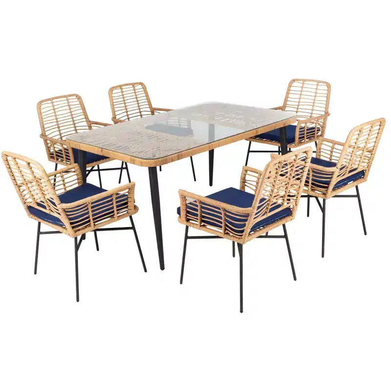 Beson 7 Piece Dining Set - Indoor/Outdoor - PAT9010 - Safavieh