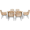 Beson 7 Piece Dining Set - Indoor/Outdoor - PAT9010 - Safavieh