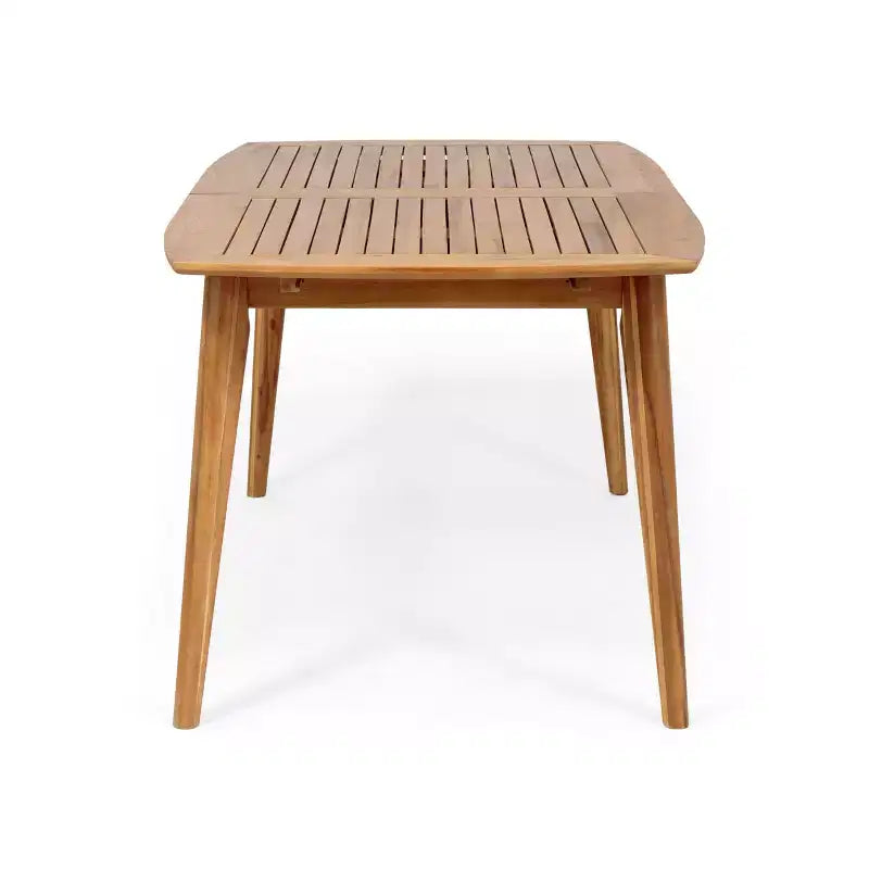 Christopher Knight Home Paco 7 Pieces Outdoor Modern Expandable Dining Set with Stackable Chair