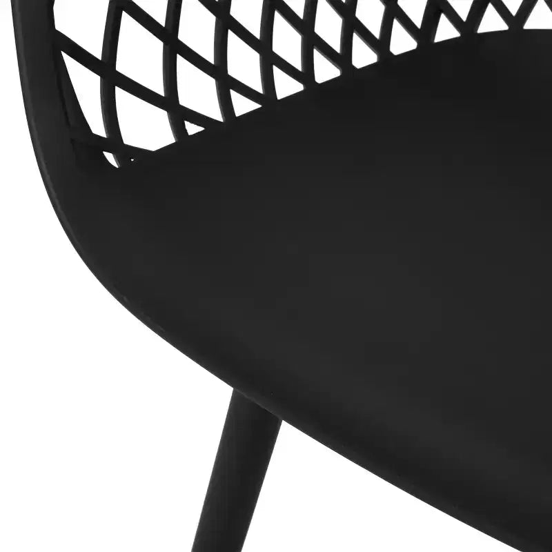 Christopher Knight Home Patrice Outdoor Acacia Wood and Resin 7 Piece Dining Set, Black/Sandblasted Teak