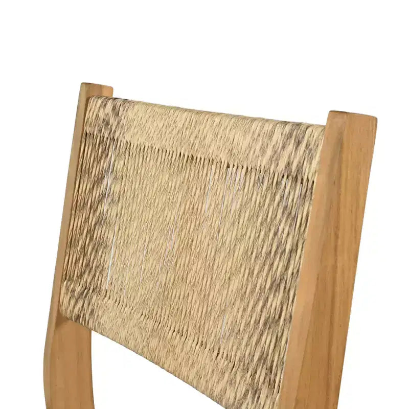 Christopher Knight Home Gaye 5 Pieces Outdoor Rattan and Acacia Wood Bar Set