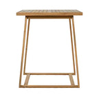 Christopher Knight Home Gaye 5 Pieces Outdoor Rattan and Acacia Wood Bar Set