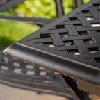 Christopher Knight Home Virago Outdoor Cast Aluminum Expandable 7 Piece Dining Set with Umbrella Hole, Shiny Copper