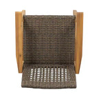 Christopher Knight Home Outdoor Acacia Wood and Wicker 5 Piece Dining Set, Teak/Mixed Mocha