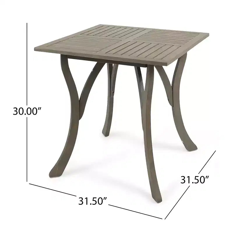 Christopher Knight Home Miro Outdoor Slatted Acacia Wood 5 Piece Dining Set