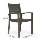 Christopher Knight Home Miro Outdoor Slatted Acacia Wood 5 Piece Dining Set
