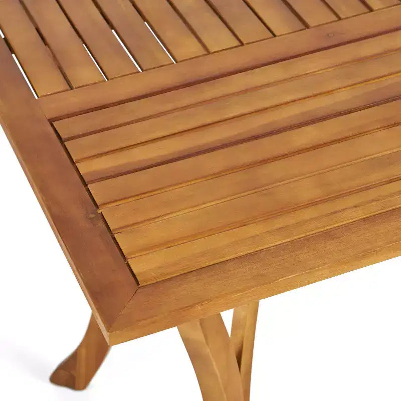 Christopher Knight Home Anchor Outdoor Slatted Acacia Wood 7 Piece Dining Set