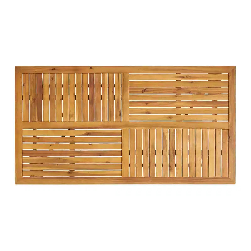 Christopher Knight Home Anchor Outdoor Slatted Acacia Wood 7 Piece Dining Set