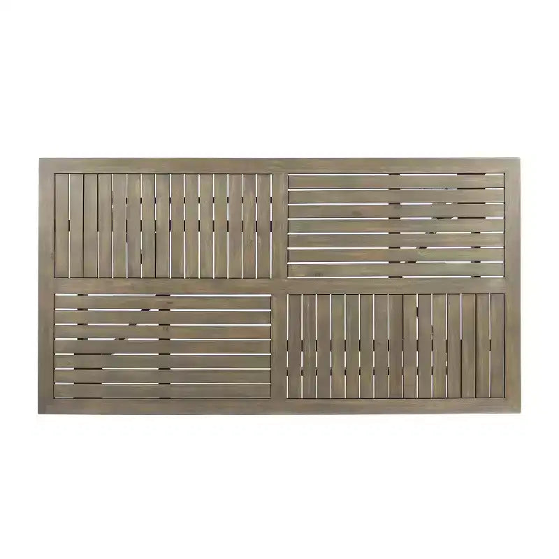 Christopher Knight Home Anchor Outdoor Slatted Acacia Wood 7 Piece Dining Set