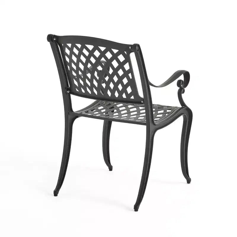 Christopher Knight Home Hallandale Outdoor Cast Aluminum 5 Piece Dining Set, Antique Matte Black