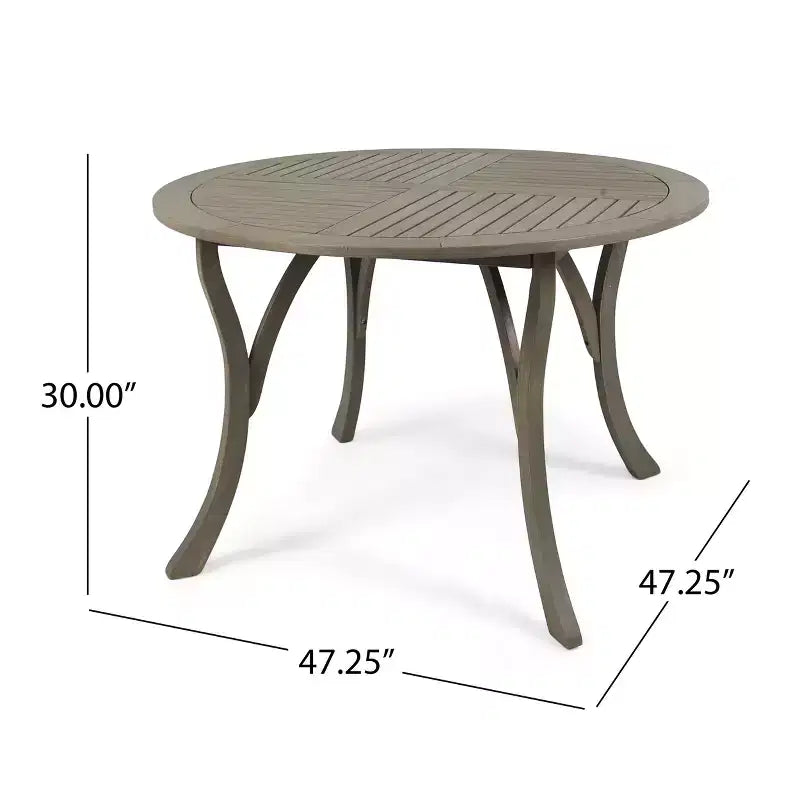 Christopher Knight Home Albury Outdoor Acacia Wood and Wicker 5 Piece Dining Set with Cushion