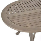 Christopher Knight Home Klondike Outdoor Acacia Wood and Wicker 7 Piece Dining Set with Cushions