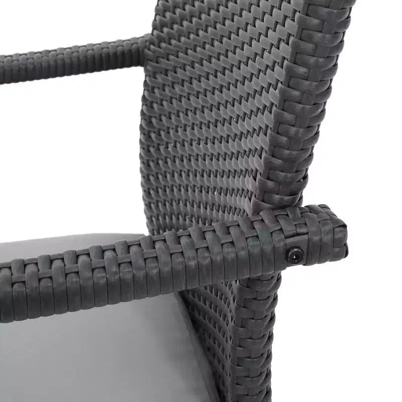 Christopher Knight Home Haley Outdoor Acacia Wood and Wicker 5 Piece Dining Set with Cushion