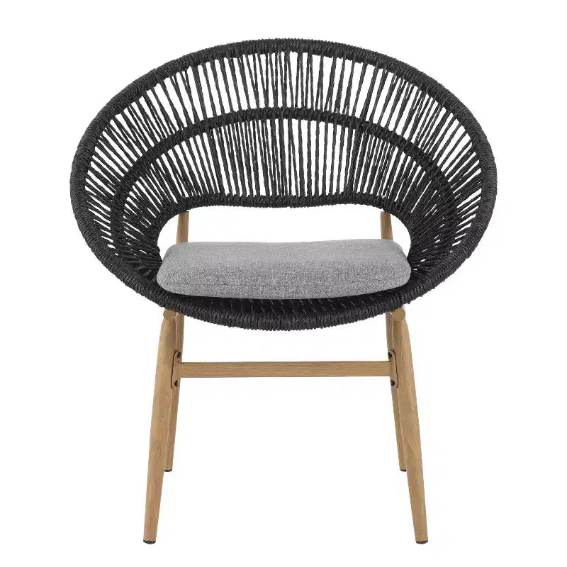 Christopher Knight Home Corey 7 Piece Rustic Outdoor Rattan, Metal and Acacia Wood Dining Set