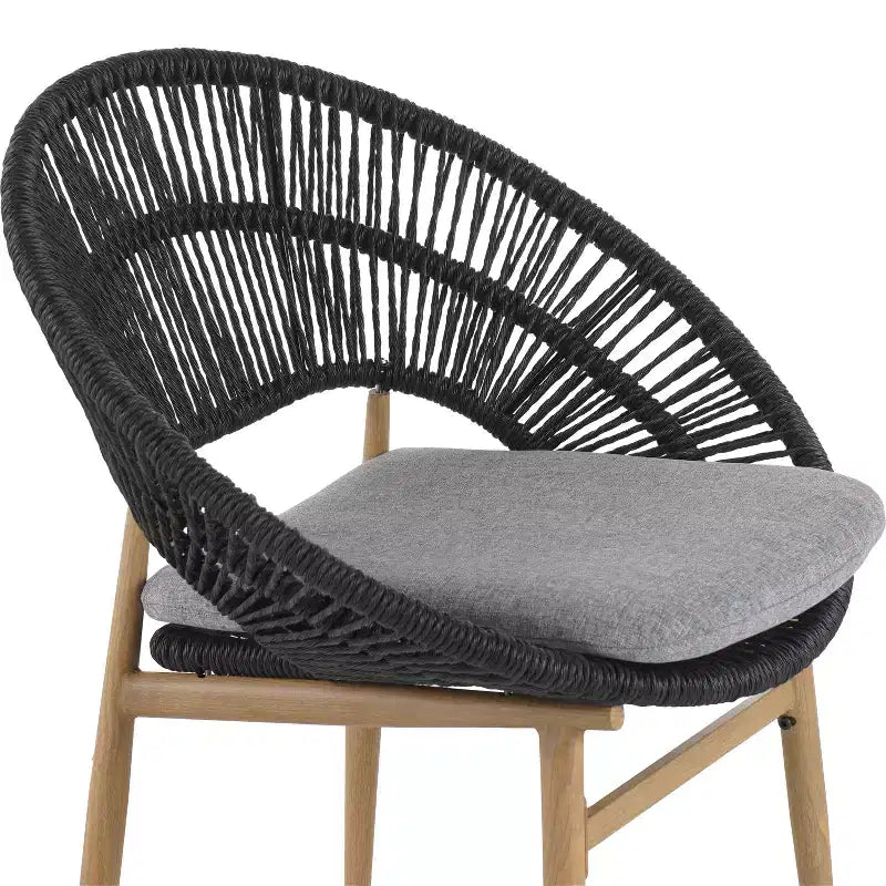 Christopher Knight Home Corey 7 Piece Rustic Outdoor Rattan, Metal and Acacia Wood Dining Set