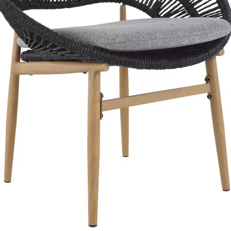 Christopher Knight Home Corey 7 Piece Rustic Outdoor Rattan, Metal and Acacia Wood Dining Set