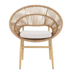 Christopher Knight Home Corey 7 Piece Rustic Outdoor Rattan, Metal and Acacia Wood Dining Set