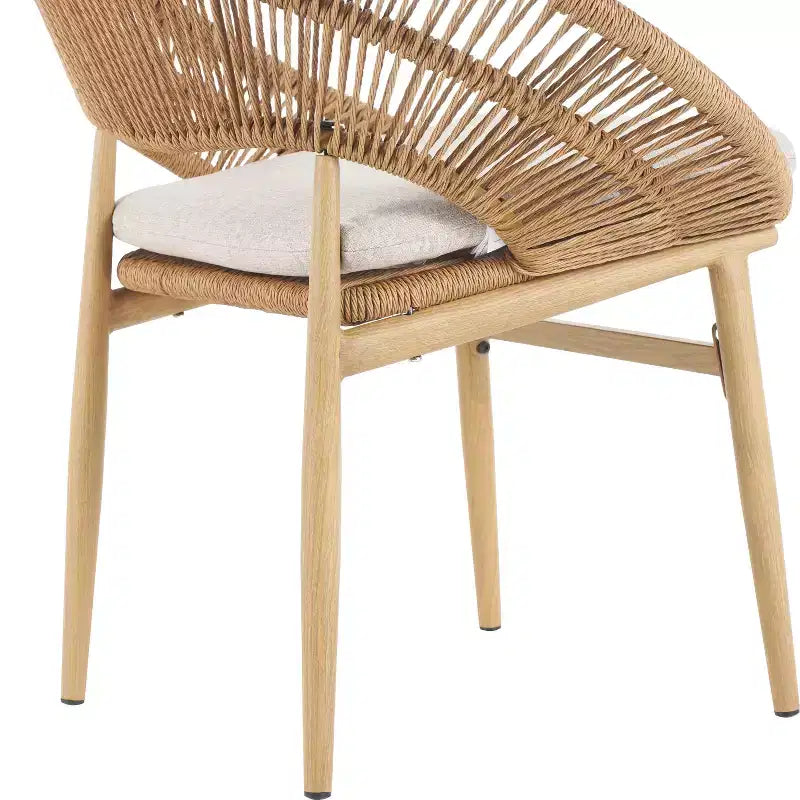 Christopher Knight Home Corey 7 Piece Rustic Outdoor Rattan, Metal and Acacia Wood Dining Set