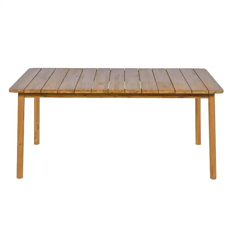 Christopher Knight Home Corey 7 Piece Rustic Outdoor Rattan, Metal and Acacia Wood Dining Set