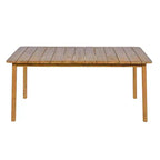 Christopher Knight Home Corin 7 Piece Rustic Outdoor Rattan and Acacia Dining Set with Cushion