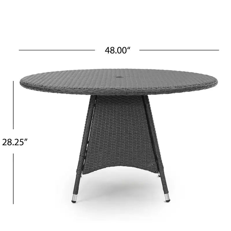Christopher Knight Home Cypress Outdoor Wicker 5 Piece Dining Set with Cushion