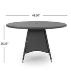 Christopher Knight Home Cypress Outdoor Wicker 5 Piece Dining Set with Cushion