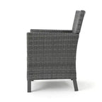 Christopher Knight Home Cypress Outdoor Wicker 5 Piece Dining Set with Cushion