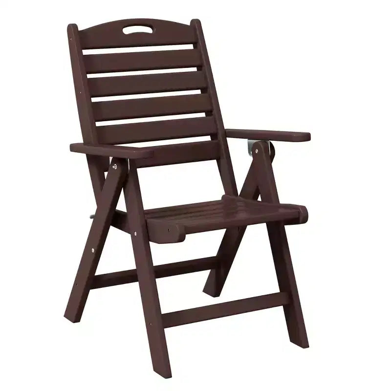 WestinTrends Malibu 5-Piece HDPE Square Patio Dining Table Set with Foldable Chairs, White