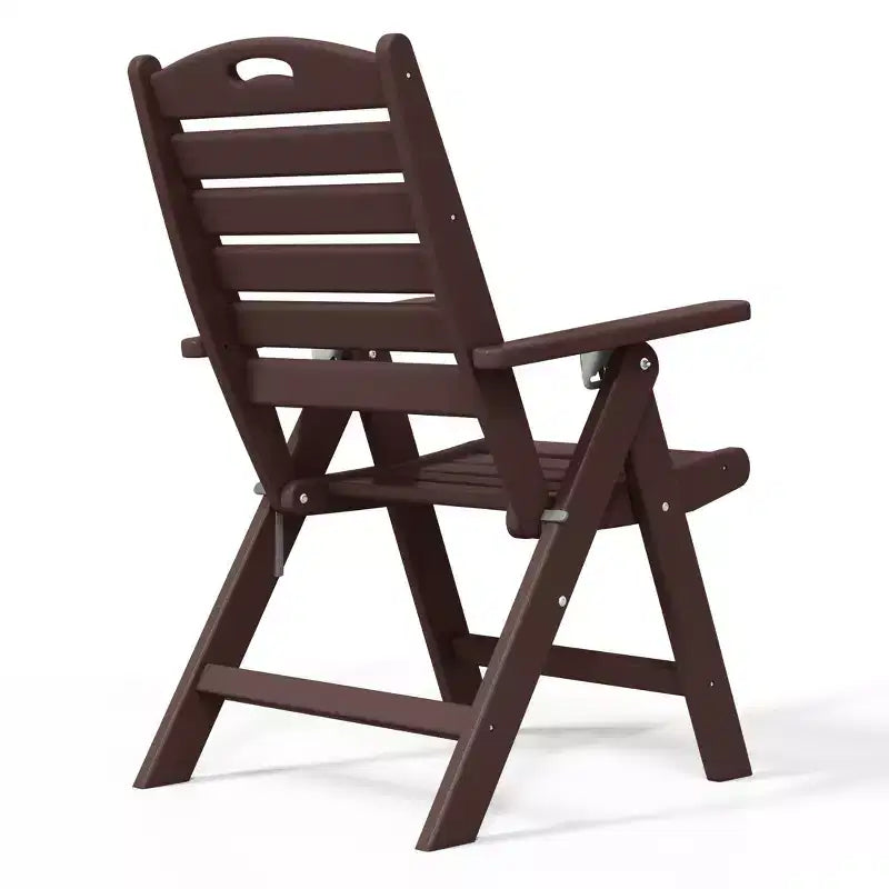 WestinTrends Malibu 5-Piece HDPE Square Patio Dining Table Set with Foldable Chairs, White