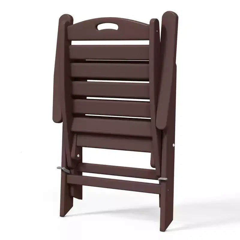 WestinTrends Malibu 7-Piece HDPE Rectangular Patio Dining Table Set with Foldable Chairs