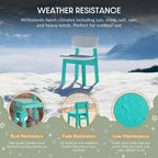 WestinTrends Treehouse Kids 5-Piece Modern HDPE Dining Table and Chairs Set