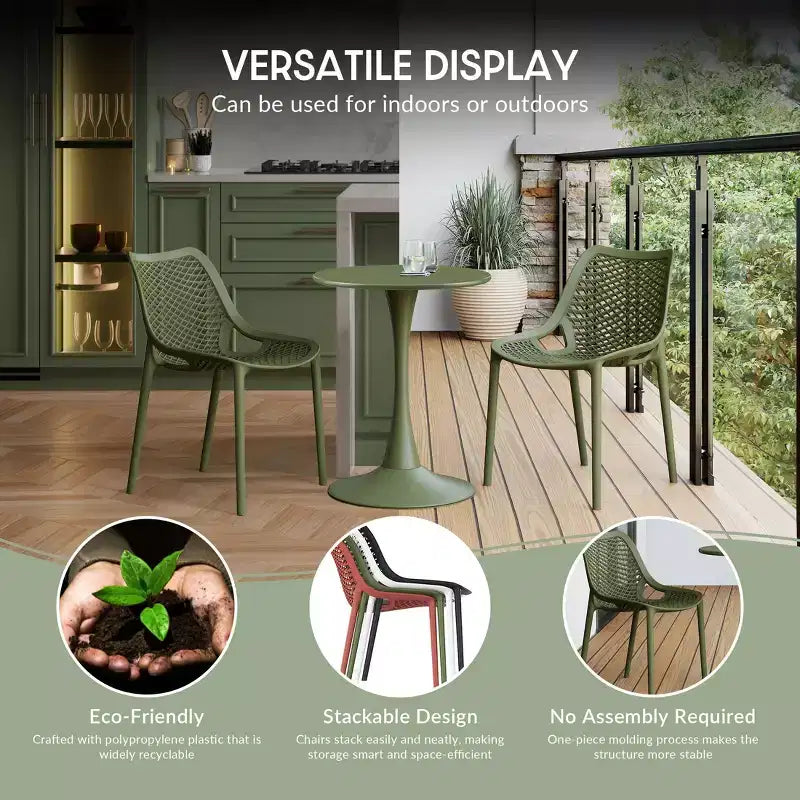 WestinTrends Playa 7-Piece Outdoor Metal Rectangle Patio Dining Table Set With Stackable Resin Patio Dining Chairs