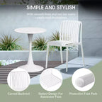 WestinTrends Playa 7-Piece Outdoor Patio Dining Table Set With Stackable Patio Chairs