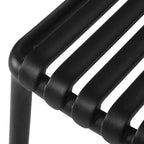 WestinTrends Playa 3-Piece Outdoor Metal Dining Table Set And Stackable Resin Patio Chairs