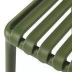 WestinTrends Playa 3-Piece Outdoor Metal Dining Table Set And Stackable Resin Patio Chairs