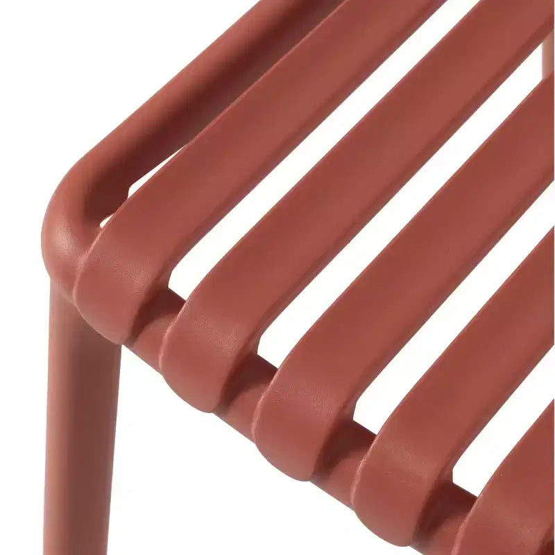 WestinTrends Playa 3-Piece Outdoor Metal Dining Table Set And Stackable Resin Patio Chairs