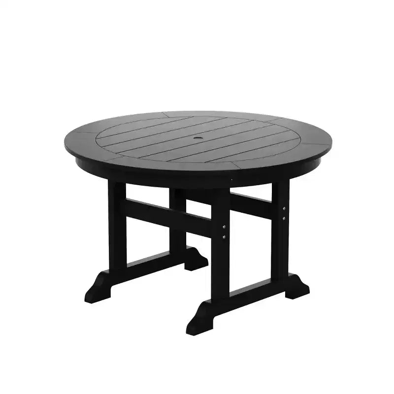 WestinTrends Malibu 5-Piece HDPE Outdoor Patio Chair and Round Table Dining Set