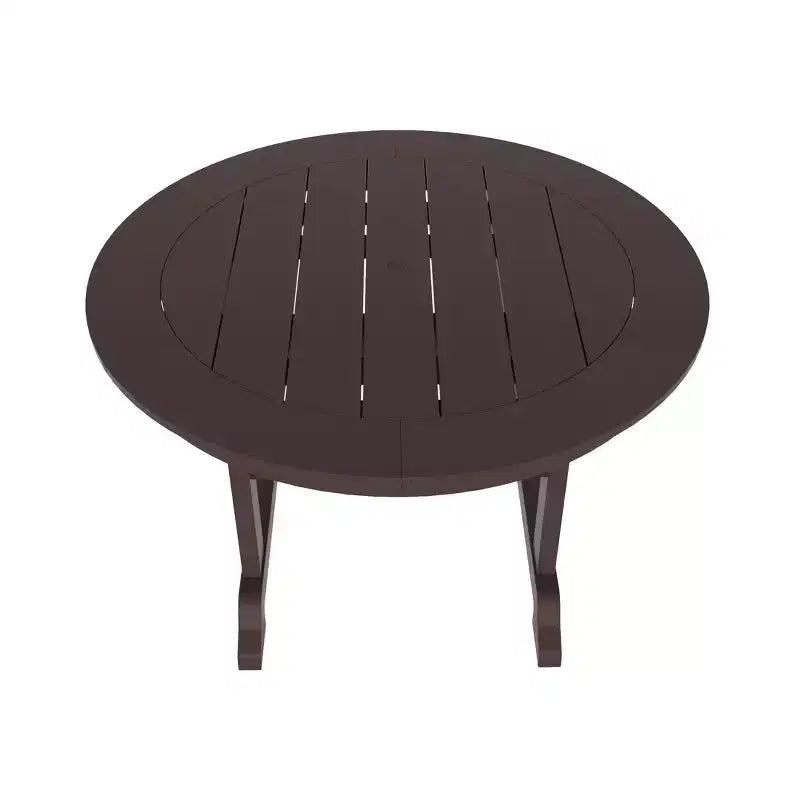 WestinTrends Malibu 5-Piece HDPE Outdoor Patio Chair and Round Table Dining Set