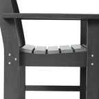 WestinTrends Malibu 5-Piece HDPE Outdoor Patio Chair and Round Table Dining Set
